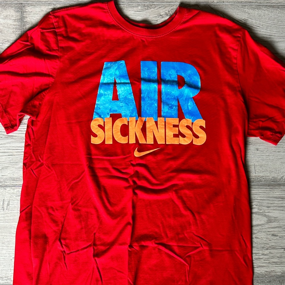 Nike Air Sickness Red Shirt Mens Size Large